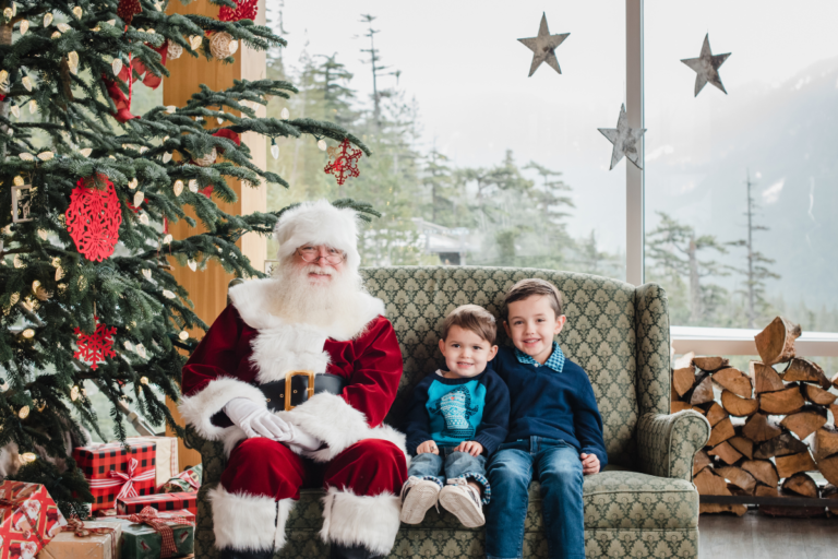 Sea to sky gondola pictures with santa