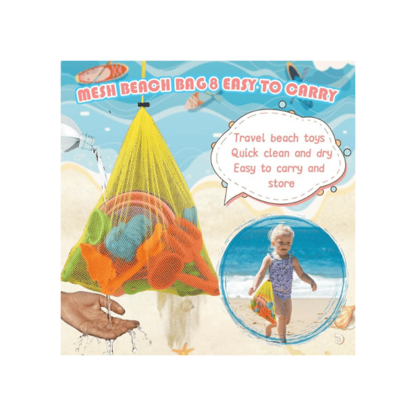 beach toys set rental mesh bag
