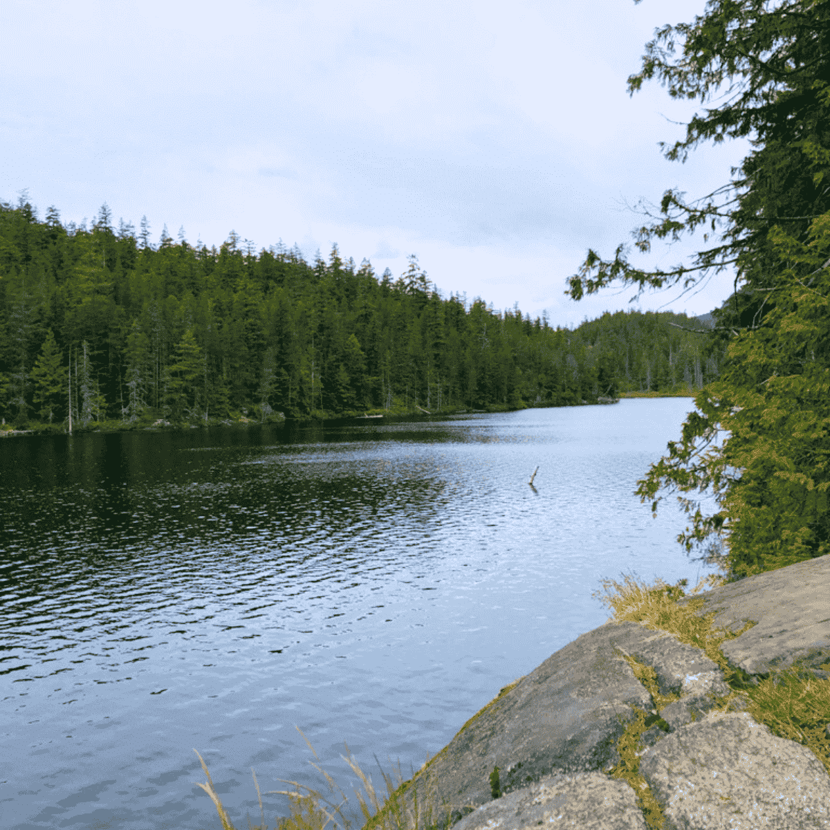 Brohm Lake Hike Rocky Edge