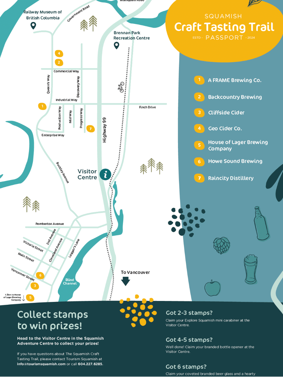 BC Ale Trail Squamish Map