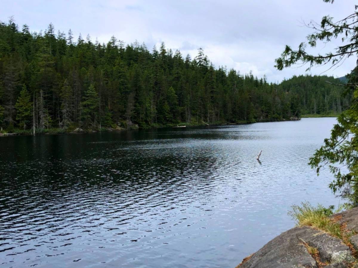 Brohm Lake Hike Rocky Edge