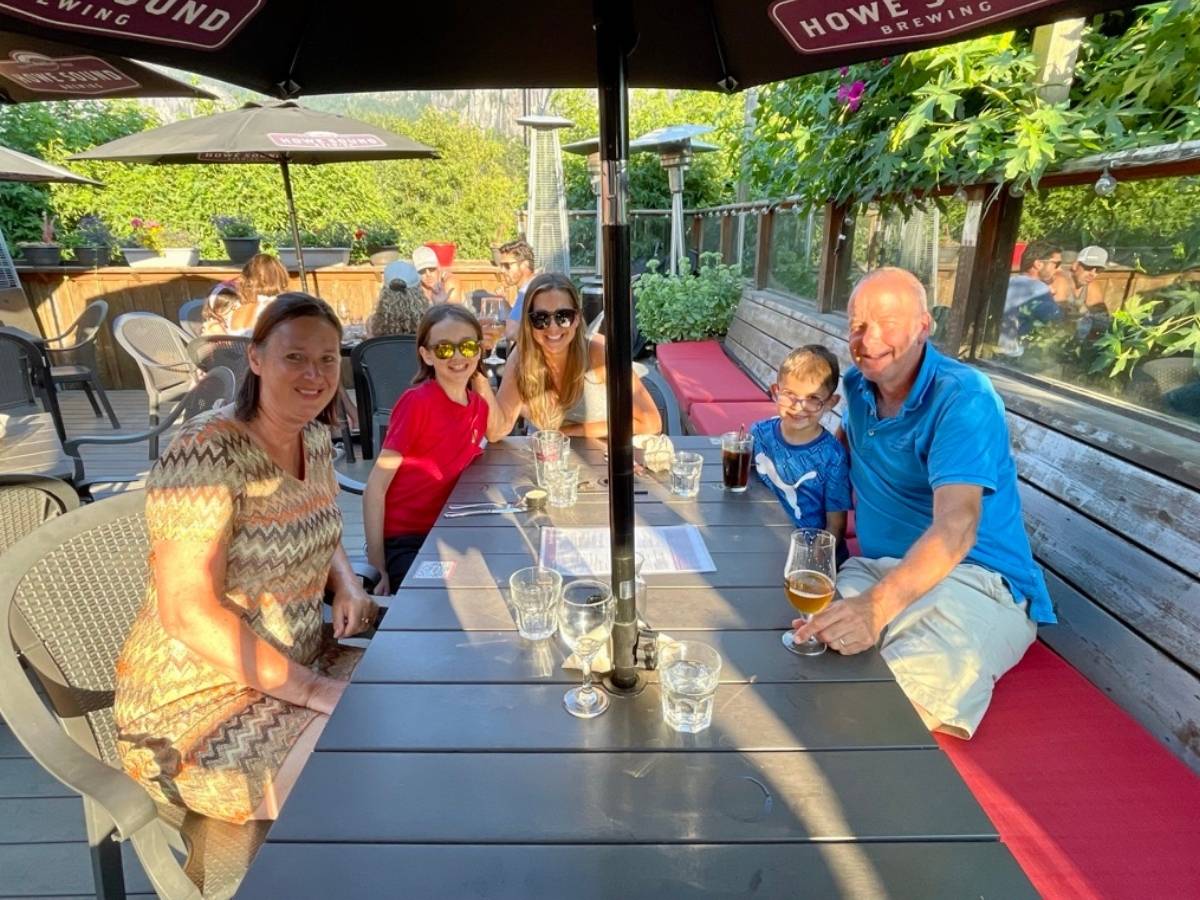 howe sound brewing patio