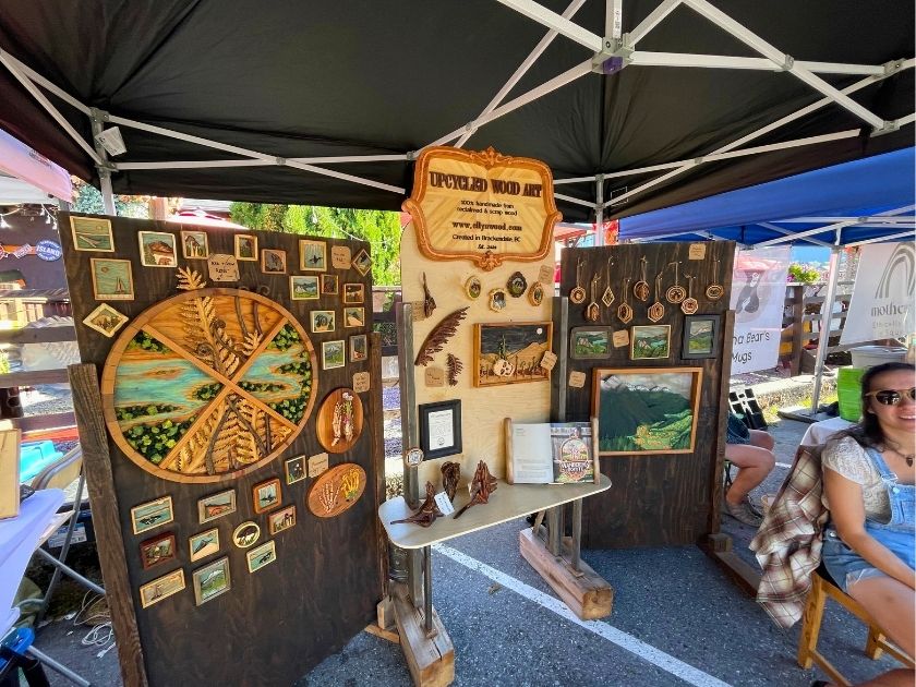 squamish famers market wood art