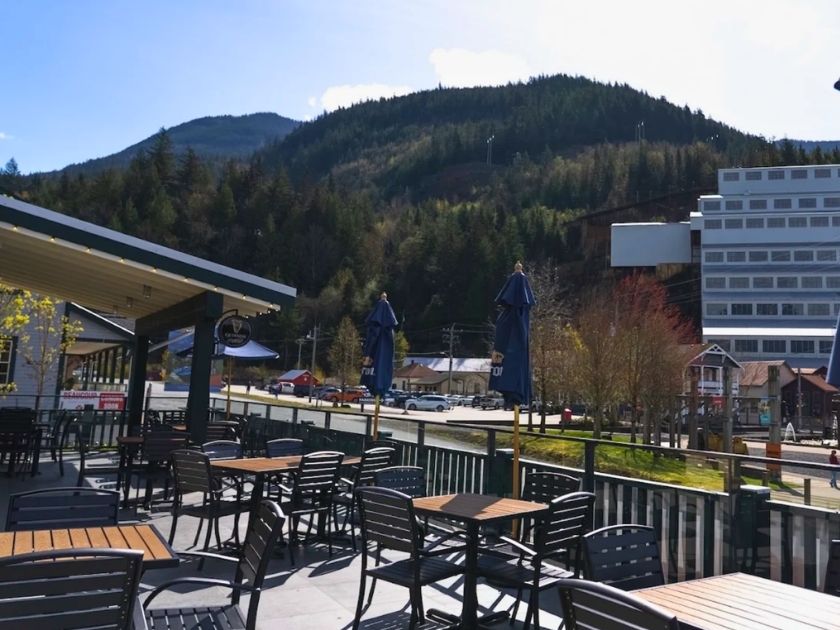 britannia village patio view